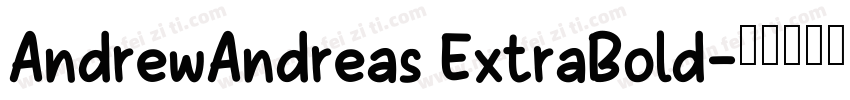 AndrewAndreas ExtraBold字体转换